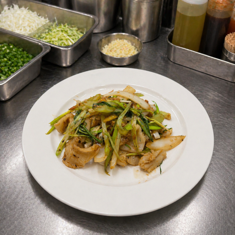 Squid with Green Onion & Ginger